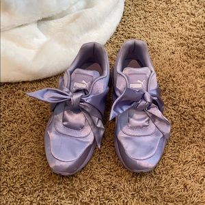Rihanna Fenty Puma Purple bow Sneakers